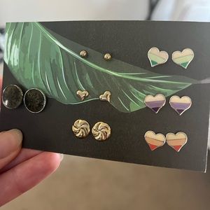 Vintage stud earring set